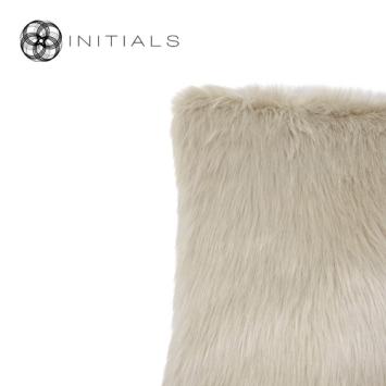 Cushion Kenia Champagne White