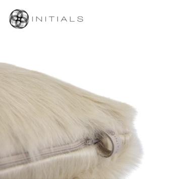 Cushion Kenia Champagne White