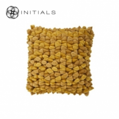 Cushion Cover Pebble Mustard Yellow