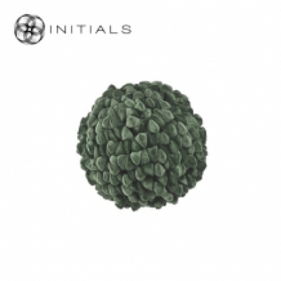 Cushion Ball Pebble Olive Green