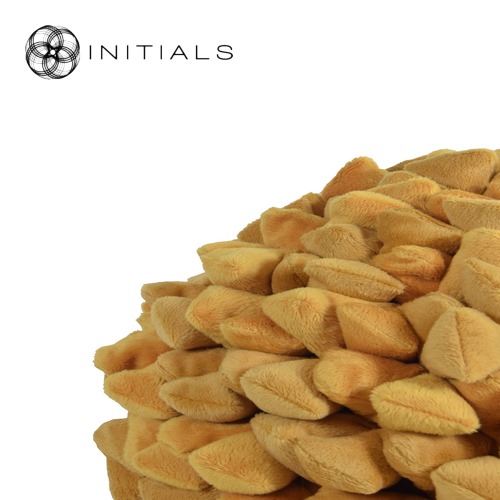 Cushion Ball Pebble Mustard Yellow