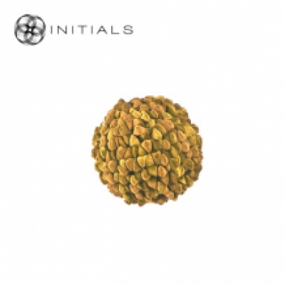 Cushion Ball Pebble Mustard Yellow