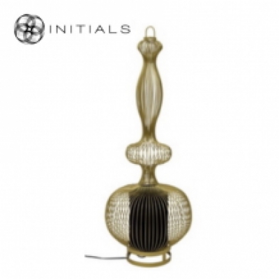 Floor Lamp  Bold Iron Wire Gold