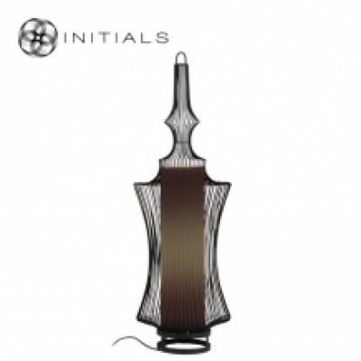 Floor Lamp Narrow Iron Wire Black