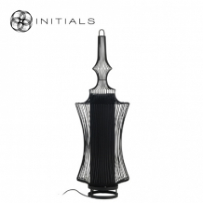 Floor Lamp Narrow Iron Wire Black