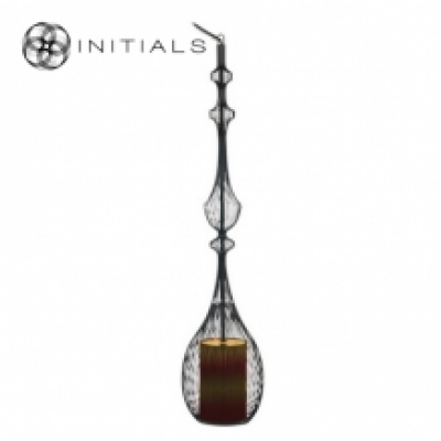 Hanging Lamp Tear Iron Wire Black