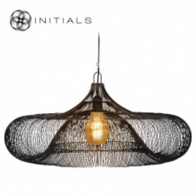 Hanging Lamp Ufo Iron Wire Black