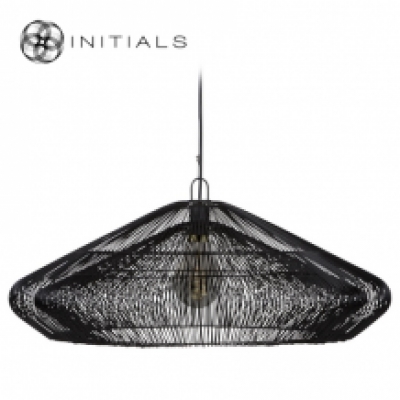 Hanging Lamp Worker Iron Wire Black