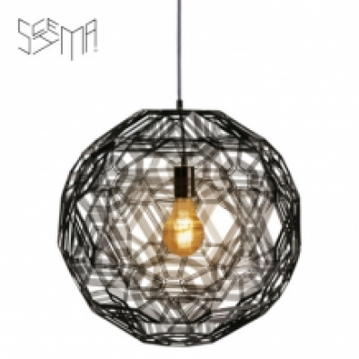 Hanging Lamp Zattelite Iron Wire Black
