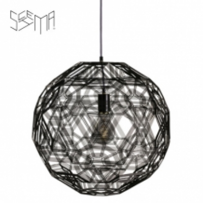 Hanging Lamp Zattelite Iron Wire Black