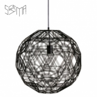 Hanging Lamp Zattelite Iron Wire Black