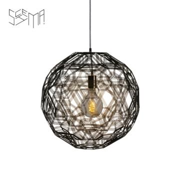 Hanging Lamp Zattelite Iron Wire Black
