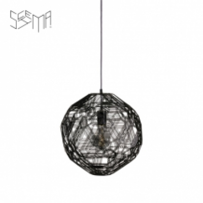 Hanging Lamp Zattelite Iron Wire Black