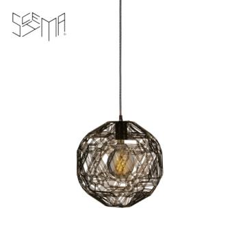 Hanging Lamp Zattelite Iron Wire Black
