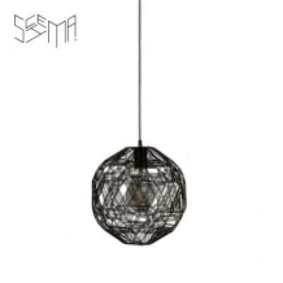 Hanging Lamp Zattelite Iron Wire Black