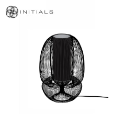 Table Lamp Bubble Straight Iron Wire Black