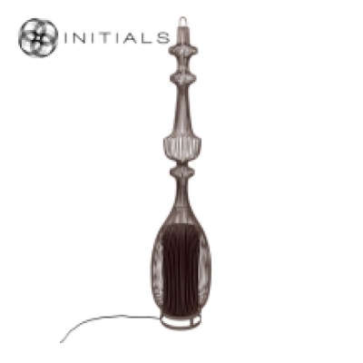 Floor Lamp Tear Iron Wire Metallic Brown