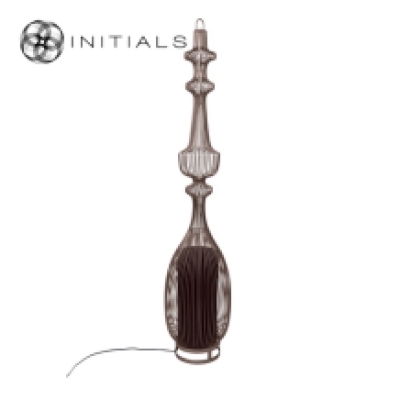 Floor Lamp Tear Iron Wire Metallic Brown