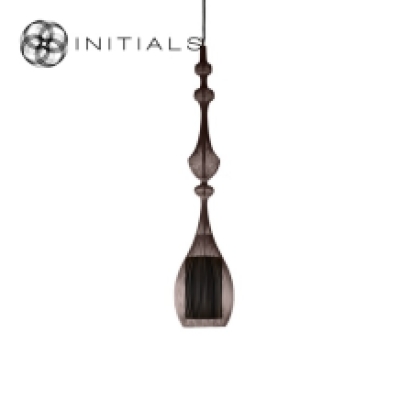 Hanging Lamp Tear Iron Wire Metallic Brown