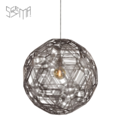 Hanging Lamp Zattelite Iron Wire Metallic Brown