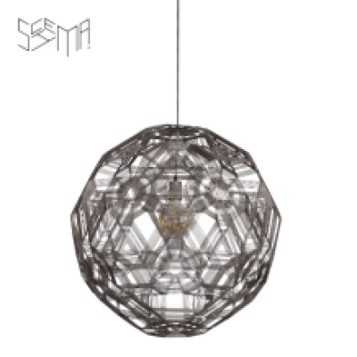 Hanging Lamp Zattelite Iron Wire Metallic Brown