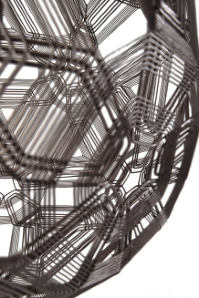 Hanging Lamp Zattelite Iron Wire Metallic Brown