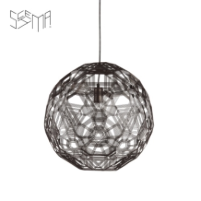 Hanging Lamp Zattelite Iron Wire Metallic Brown