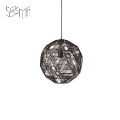 Hanging Lamp Zattelite Iron Wire Metallic Brown