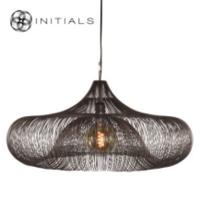 Hanging Lamp Ufo Iron Wire Metallic Brown