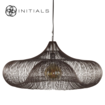 Hanging Lamp Ufo Iron Wire Metallic Brown