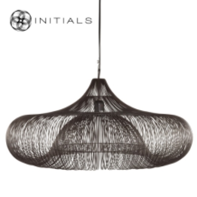 Hanging Lamp Ufo Iron Wire Metallic Brown