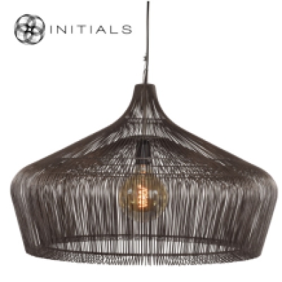 Hanging Lamp Factory Iron Wire Metallic Brown