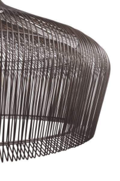 Hanging Lamp Factory Iron Wire Metallic Brown