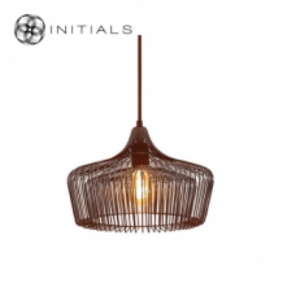 Hanging Lamp Small Factory Iron Wire Metallic Brown
