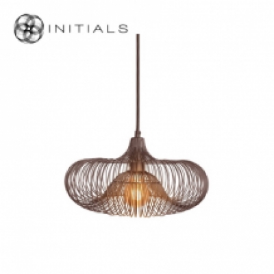 Hanging Lamp Small Ufo Iron Wire Metallic Brown