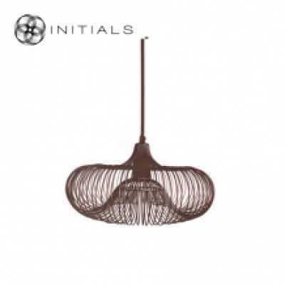 Hanging Lamp Small Ufo Iron Wire Metallic Brown