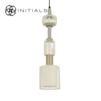 Hanging Lamp Totem Iron Wire Creme