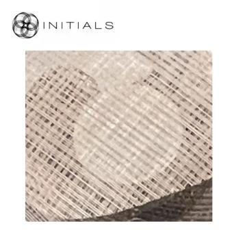 Hanging Lamp Freeform Iron Wire Cream Tan