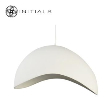 Hanging Lamp Napoleon Polyresin White