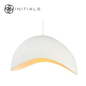 Hanging Lamp Napoleon Polyresin White