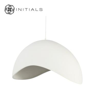 Hanging Lamp Napoleon Polyresin White