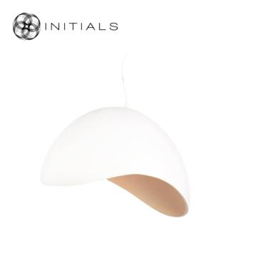 Hanging Lamp Napoleon Polyresin White