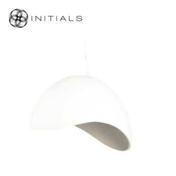 Hanging Lamp Napoleon Polyresin White