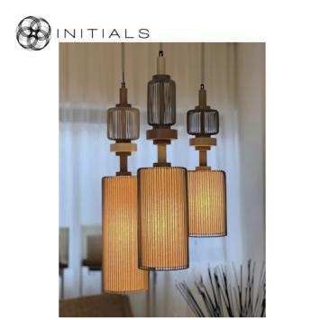 285-325-018 S/3 Totem + Ceiling Cap Round Black + Bulbs