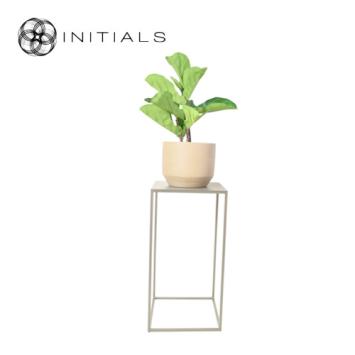 Table Skyline Raw Iron Ivory Square