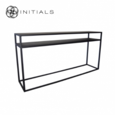 Storage Table 2 Metal Black