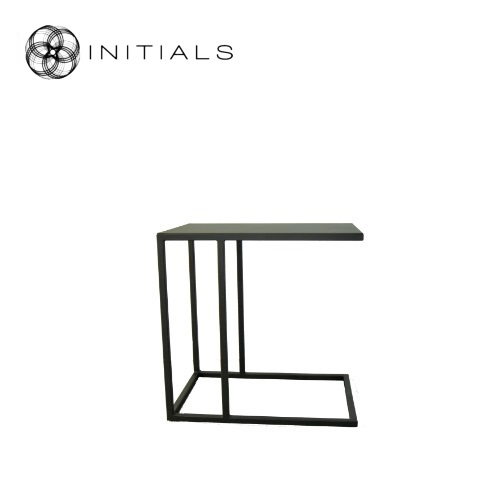 Bench Table Metal Black Rectangular