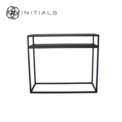 Storage Table 2 Metal Black