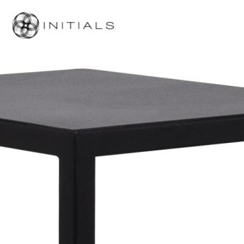 Bench Table Metro Raw Iron Black Rectangular