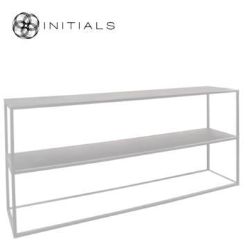 Storage Table 2 Metal Ivory